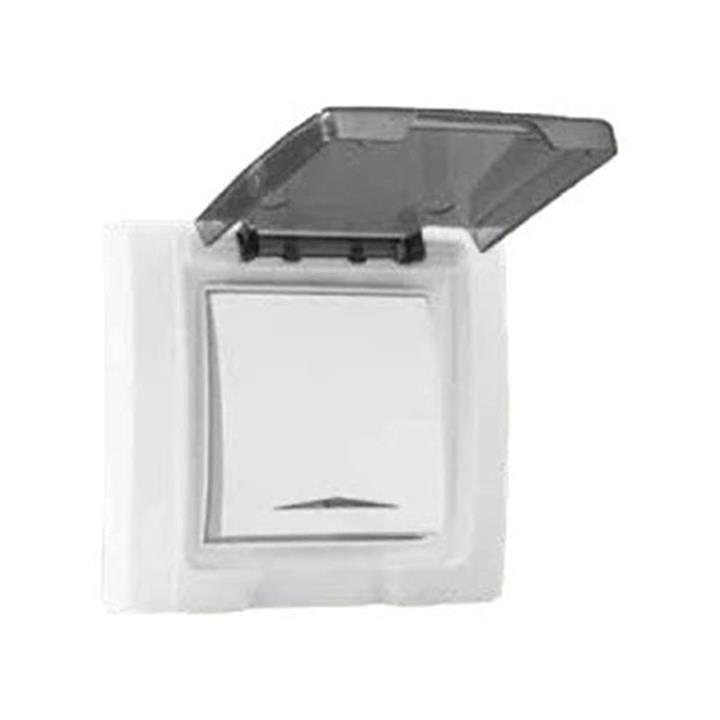 کلید تک پل دربدار مدل بارانی توکار آذین پارت الکتریک